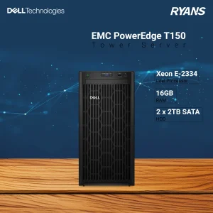Dell EMC PowerEdge T150 Intel Xeon E-2334 16GB RAM Tower Server